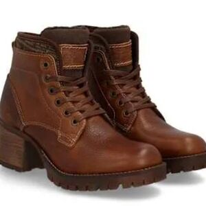 Bull Boxer Cassie Booties Brown Leather  Boots